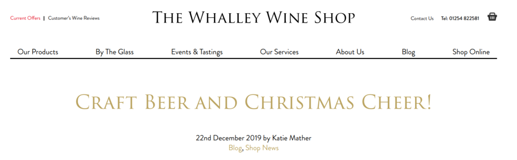 Blog Post Whalley Wine Shop